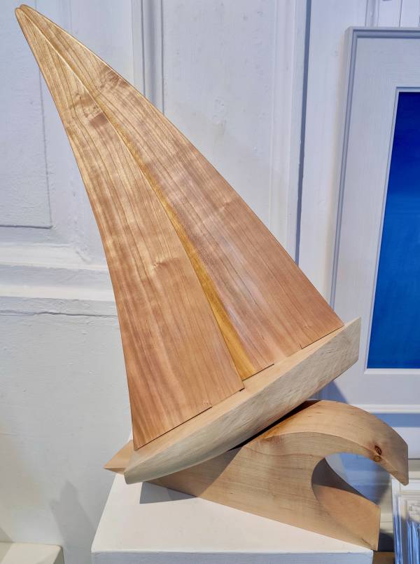 - a , wood Sculpture by Kevin Longstaff, measuring 60 x 38 cm (H x W) £345